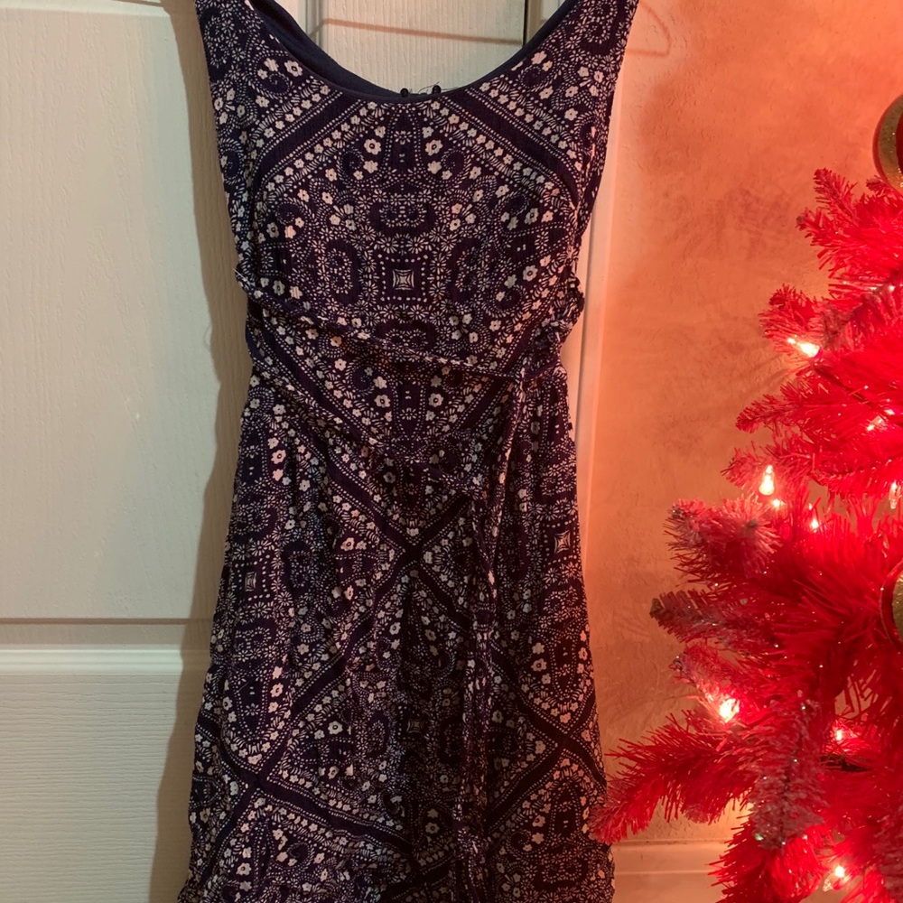 Blue short dress